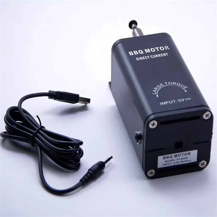 BBQEXPERT Zoo Assured DIY Braai Roaster Spit Tsav 5V Voor Rotisserie Tsav Spit Roast Motors kev muag khoom FD609D