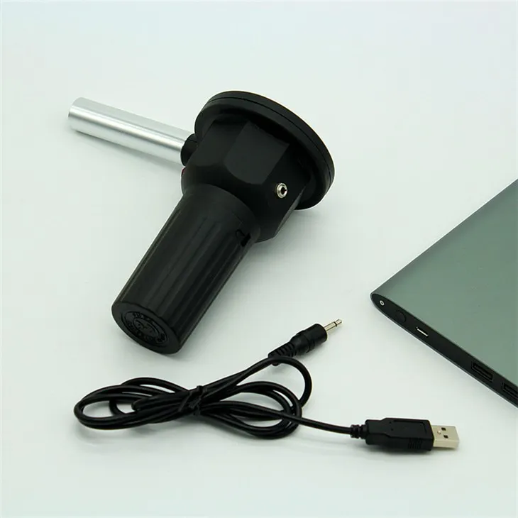 Lub Hoobkas 5V Hluav Taws Kub BBQ Ntxuam Blower Hloov Kho Hluav Taws Xob Grill Ntxuam nrog USB Kab FD312A
