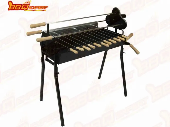 Cyprus Charcoal Barbecue nrog Spit Rotisserie