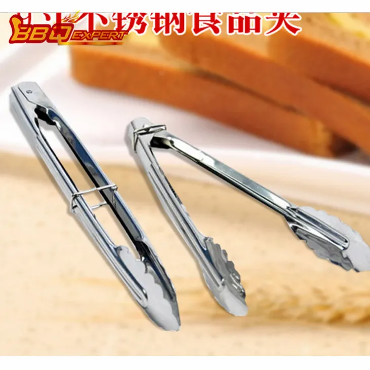 Stainless hlau Barbecue Grill Tongs