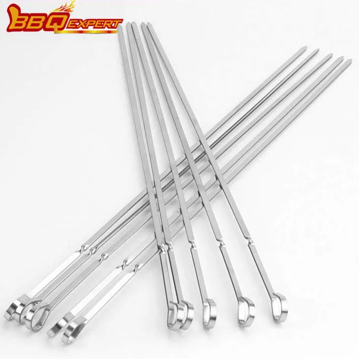 Barbecue Sticks Hauv Stainless Hlau